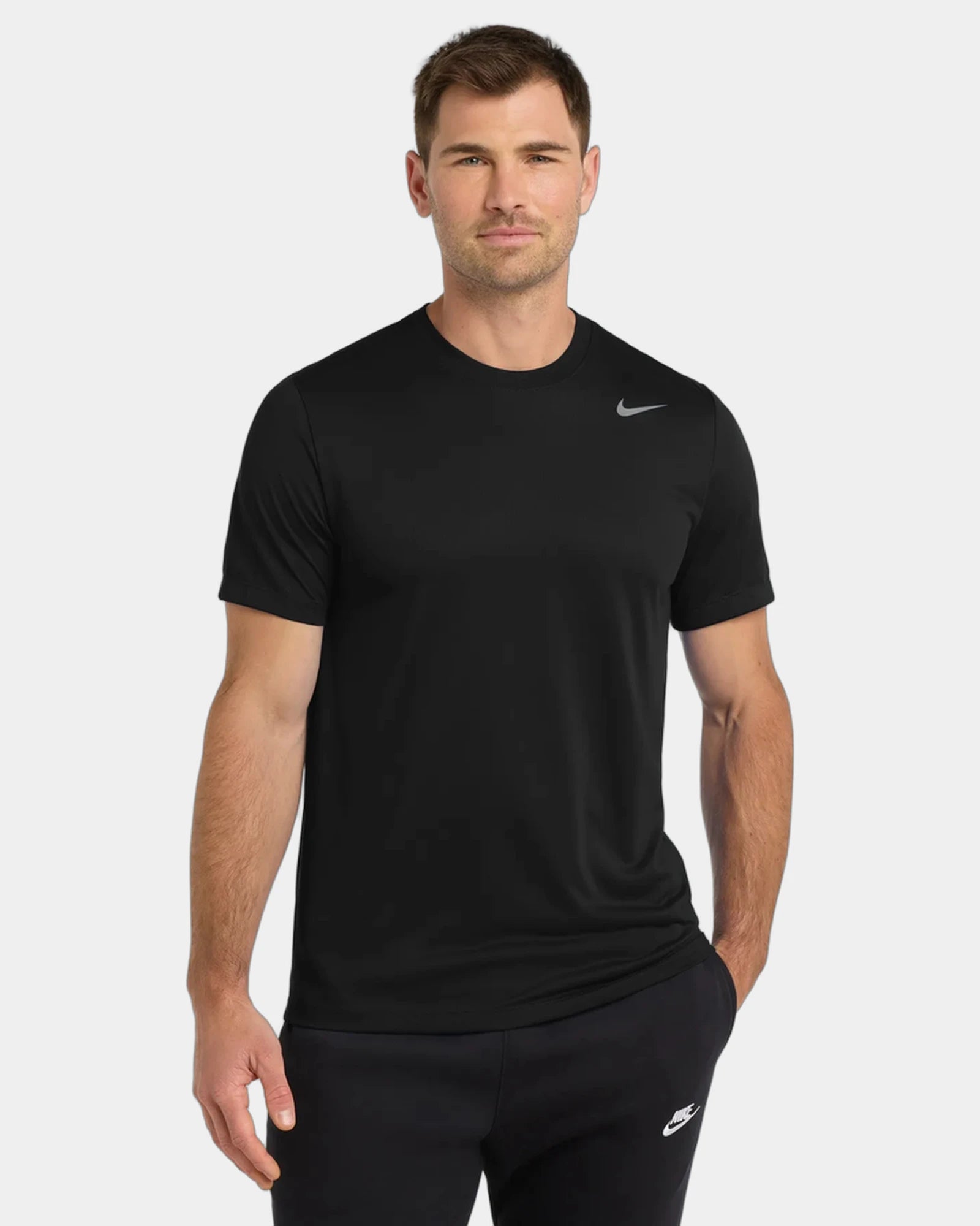 Custom recycled polyester Nike Team rLegend Tee - Black